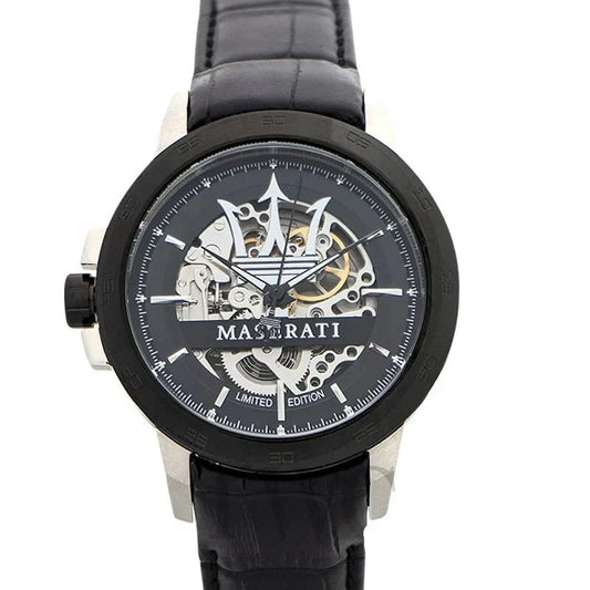 Maserati Men's R8821119007 Automatic Black Dial Stainless Steel Watch 45mm