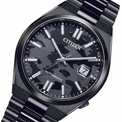 Citizen Automatic Black Camouflage Dial Sapphire Glass Men's Watch NJ0155-87E