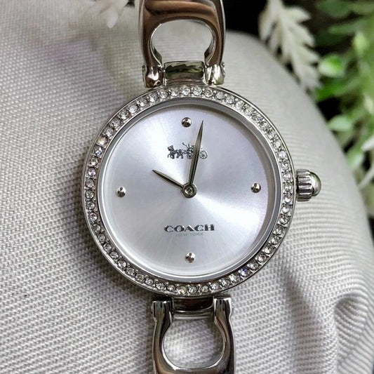 Coach Ladies Watch Stainless Steel band 1237141630s Silver Dial Logo