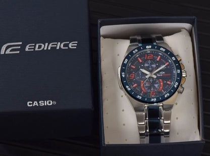 Casio Edifice Toro Rosso EFR-564TR-2ADR Blue Dial Stainless Steel Men's Watch
