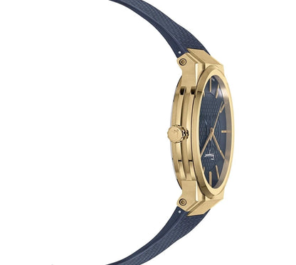 Ferragamo Sapphire Blue Dial Blue Rubber Swiss Quartz Men’s Watch SFHP00220