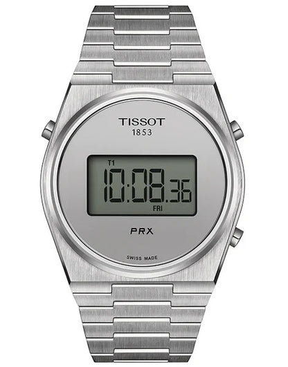 NEW Tissot PRX Digital 40mm Silver Dial Men’s Watch Steel Bracelet T137463110300