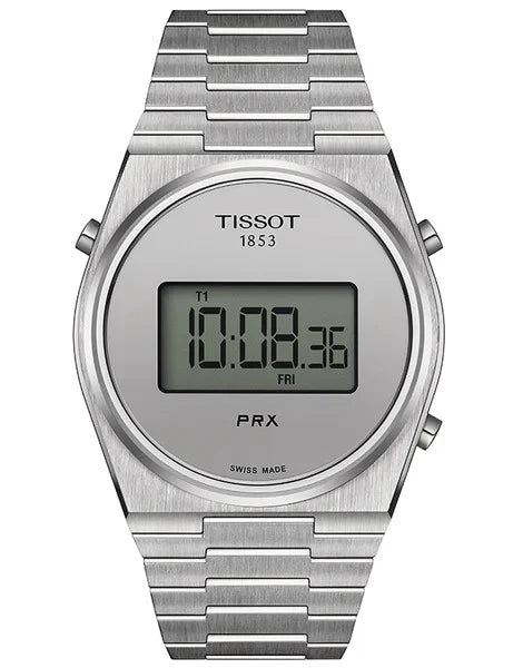NEW Tissot PRX Digital 40mm Silver Dial Men’s Watch Steel Bracelet T137463110300
