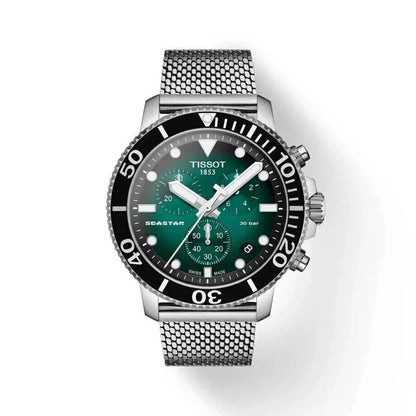 Tissot Seastar 1000 Chronograph Quartz Green Dial Men’s Watch T120.417.11.091.00