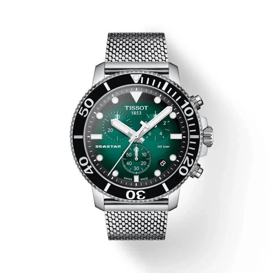 Tissot Seastar 1000 Chronograph Quartz Green Dial Men’s Watch T120.417.11.091.00