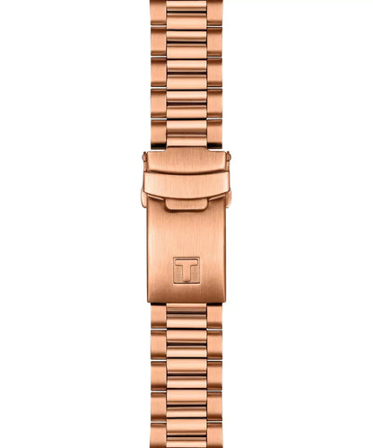 Tissot PR516 Chronograph T149.417.33.051.00 Rose Gold PVD Black Dial Men's Watch