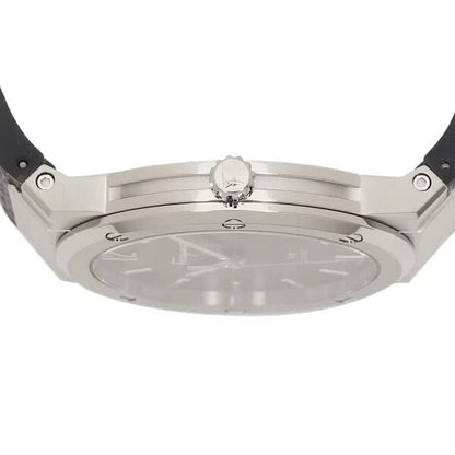 Ferragamo Men's F-80 SFDT00719 Watch Classic Blue Leather Strap Blue Dial 42mm