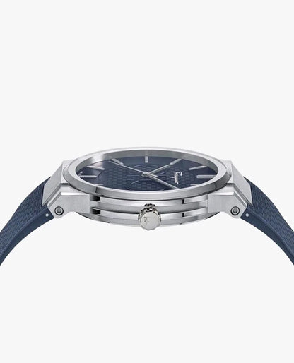 Ferragamo Sapphire Green Dial Blue Rubber Swiss Quartz Men’s Watch SFHP00120