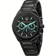 Maserati Stile Mens Aqua Edition R8873644001 Black Dial 45mm