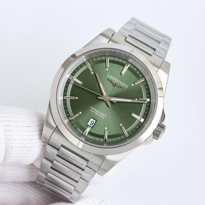 Longines Conquest Automatic Men’s Watch 41mm Stainless Steel Green Dial L3.830.4