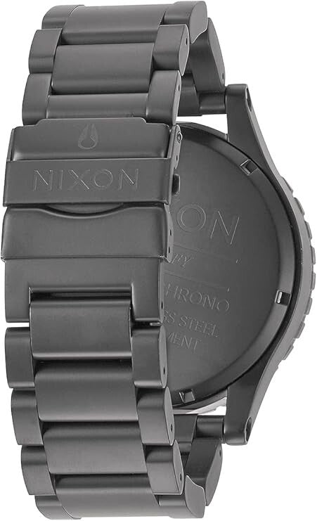 Nixon A083-632 Mens Chronograph Quartz Watch Gray Dial 51mm