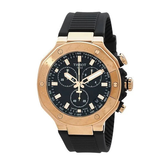 NEW Tissot PRC200 Chronograph Men’s Swiss Quartz Watch Black Dial T1414173705100