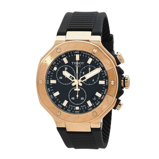 NEW Tissot PRC200 Chronograph Men’s Swiss Quartz Watch Black Dial T1414173705100