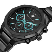 Maserati Stile Mens Aqua Edition R8873644001 Black Dial 45mm