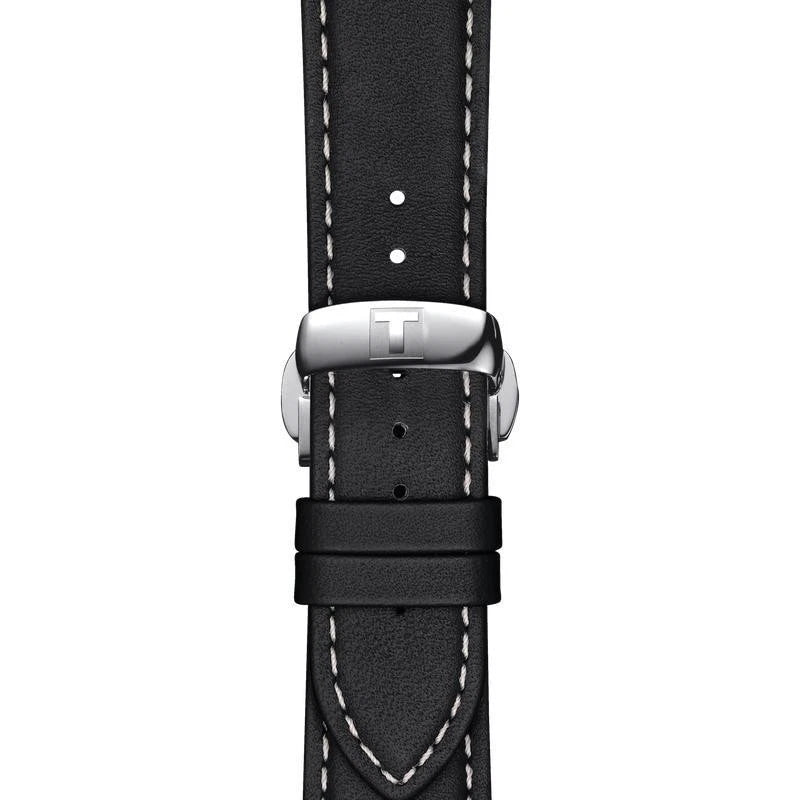 Tissot PRX Quartz Black Dial Brown Leather Strap 40mm Watch T127.410.16.051.00