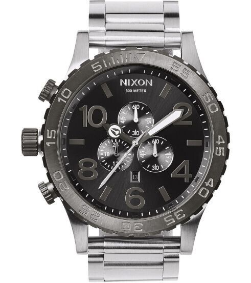 Nixon 51-30 Chrono A083-1762 Mens Quartz Watch Grey 51mm