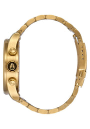 Nixon Mens Sentry Chrono Gold Quartz Watch A386-510 42mm Dial