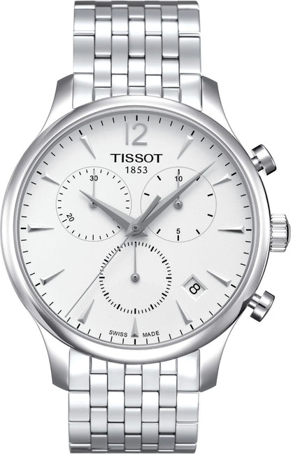 Tissot Tradition Chronograph Silver Dial Stainless Steel Watch T063.617.11.037.0
