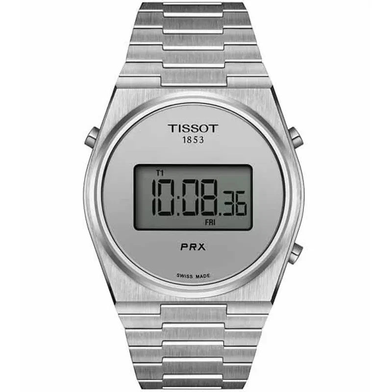 NEW Tissot PRX Digital 40mm Silver Dial Men’s Watch Steel Bracelet T137463110300