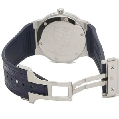 Ferragamo Men's F-80 SFDT00719 Watch Classic Blue Leather Strap Blue Dial 42mm