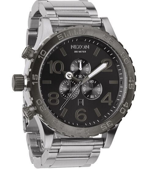 Nixon 51-30 Chrono A083-1762 Mens Quartz Watch Grey 51mm