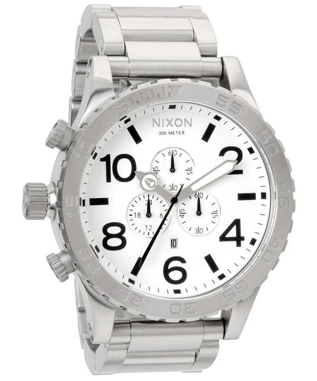 Nixon Mens Analogue Quartz Watch A083-100 White Dial 51mm