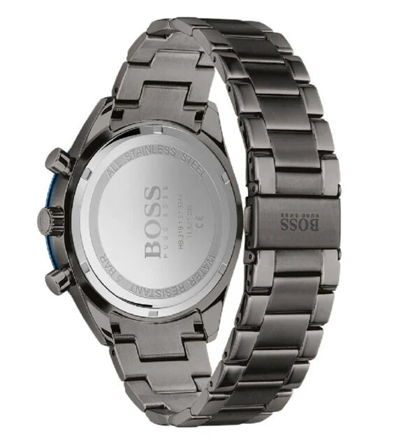 HUGO BOSS® Men's Chronograph Quartz Stainless Steel Blue Dial 44mm Watch 1513863