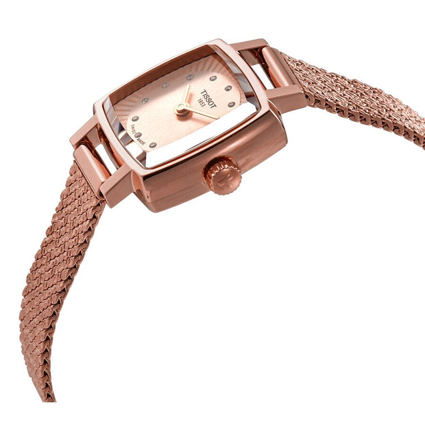 Tissot  Lovely Square Diamond Rose Dial Ladies Watch T058.109.33.456.00
