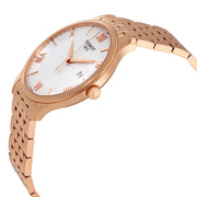 Tissot  Tradition Silver Dial Rose Gold PVD Men's Watch T063.610.33.038.00